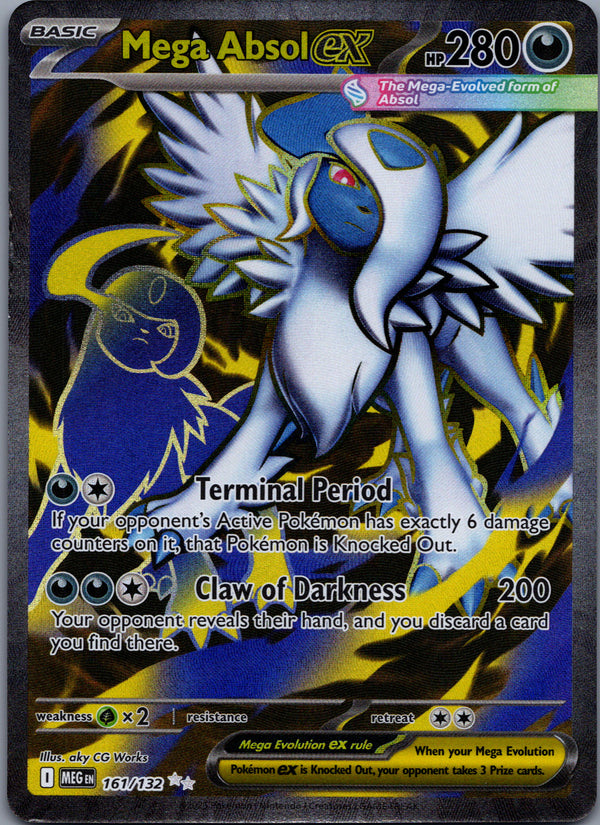 161 Mega Absol ex Mega Evolution Ultra Rare Near Mint