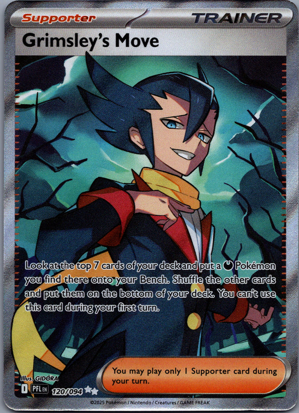 120 Grimsley's Move Phantasmal Flames Ultra Rare Near Mint
