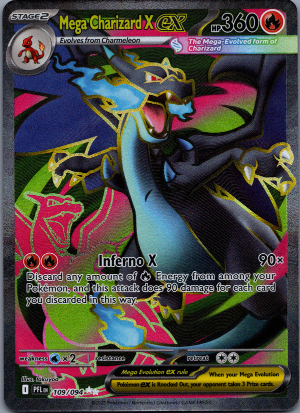 109 Mega Charizard X ex Phantasmal Flames Ultra Rare Near Mint