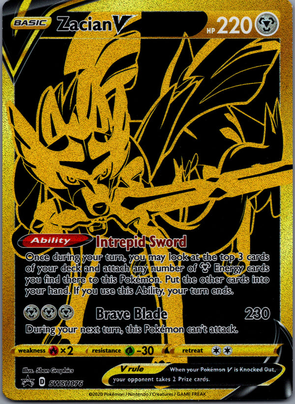 SWSH076 Zacian V SWSH Black Star Promos Promo Near Mint