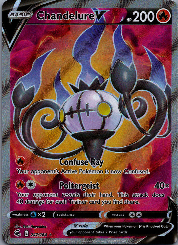 247 Chandelure V Fusion Strike Rare Ultra Near Mint