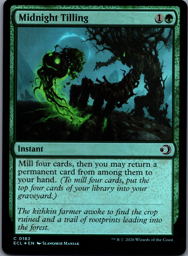 182 Midnight Tilling [Foil] Lorwyn Eclipsed Common Foil NM