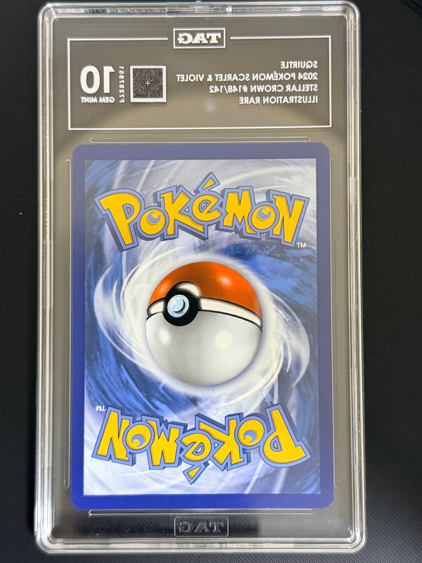 148 Squirtle Stellar Crown Illustration Rare TAG 10