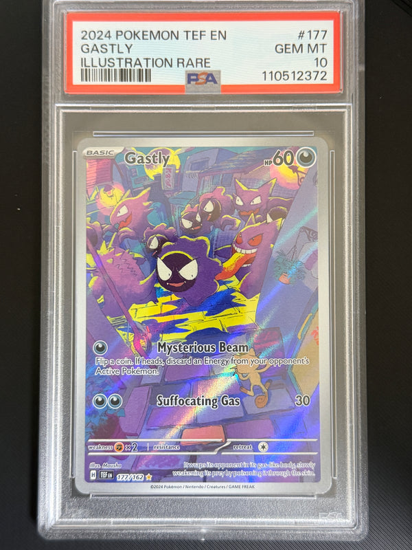 177 Gastly Temporal Forces Illustration Rare PSA 10