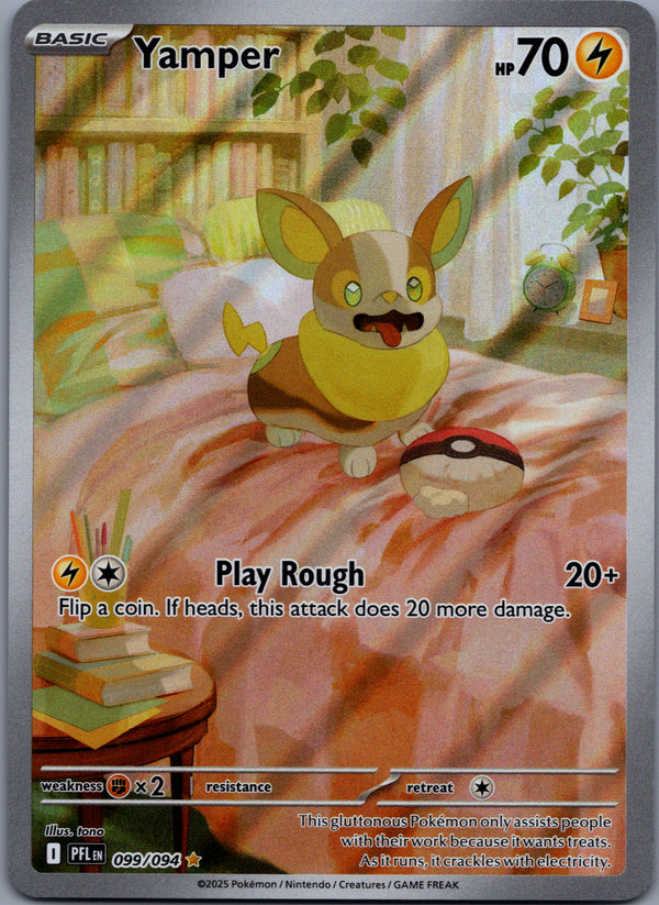 099 Yamper Phantasmal Flames Illustration Rare Near Mint