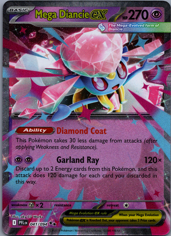 041 Mega Diancie ex Phantasmal Flames Double Rare NM