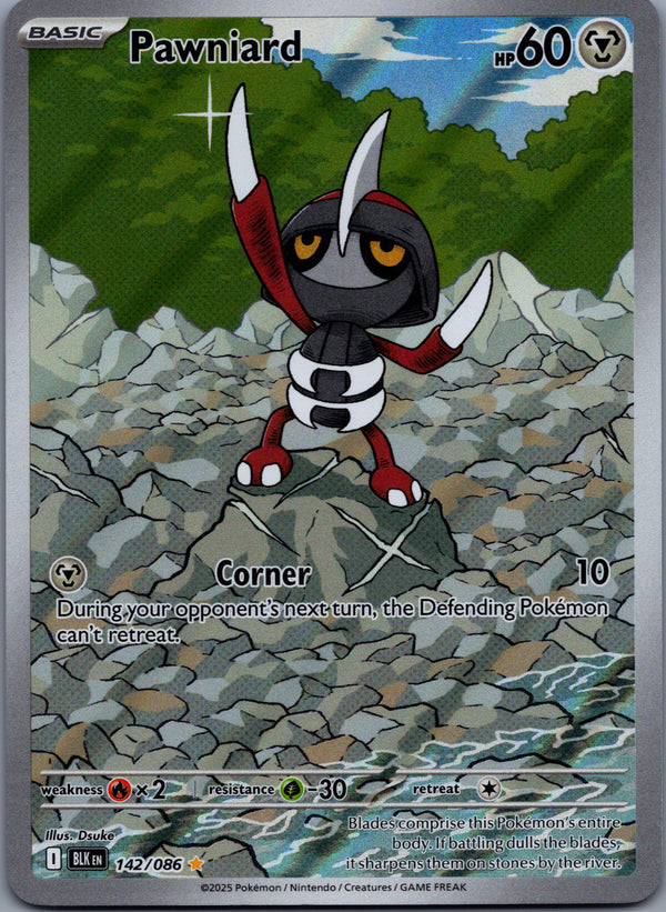 142 Pawniard Black Bolt Illustration Rare Near Mint