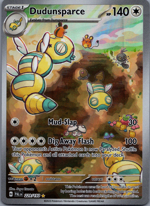 229 Dudunsparce Paldea Evolved Illustration Rare Near Mint