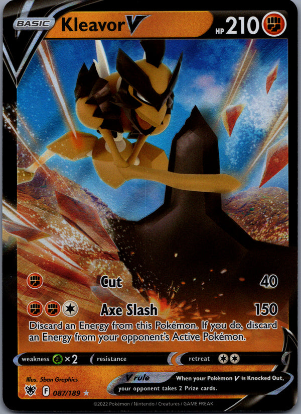 087 Kleavor V Astral Radiance Holo Rare V NM