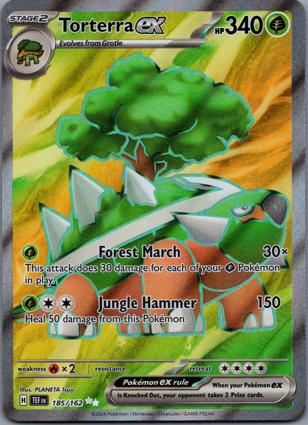 185 Torterra ex Temporal Forces Ultra Rare Near Mint