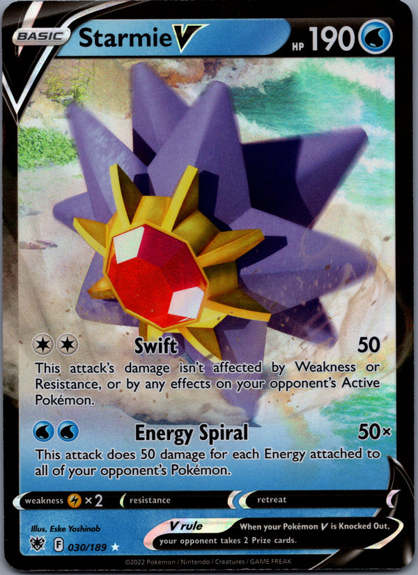 030 Starmie V Astral Radiance Holo Rare V Near Mint