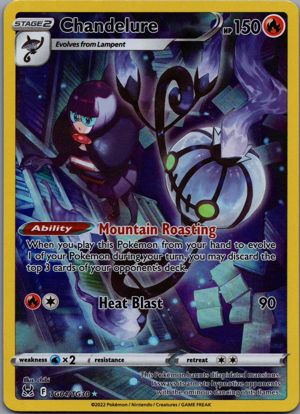 TG04 Chandelure Lost Origin Rare Holo Near Mint