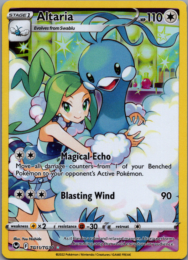 TG11 Altaria Silver Tempest Rare Holo Near Mint