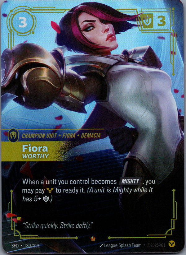 180 Fiora - Worthy Spiritforged Epic Near Mint