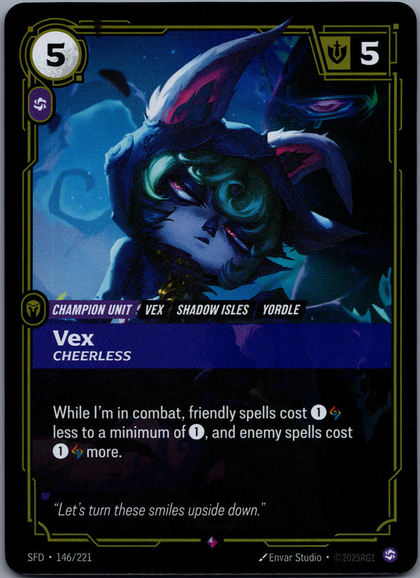 146 Vex - Cheerless [Foil] Spiritforged Rare Near Mint