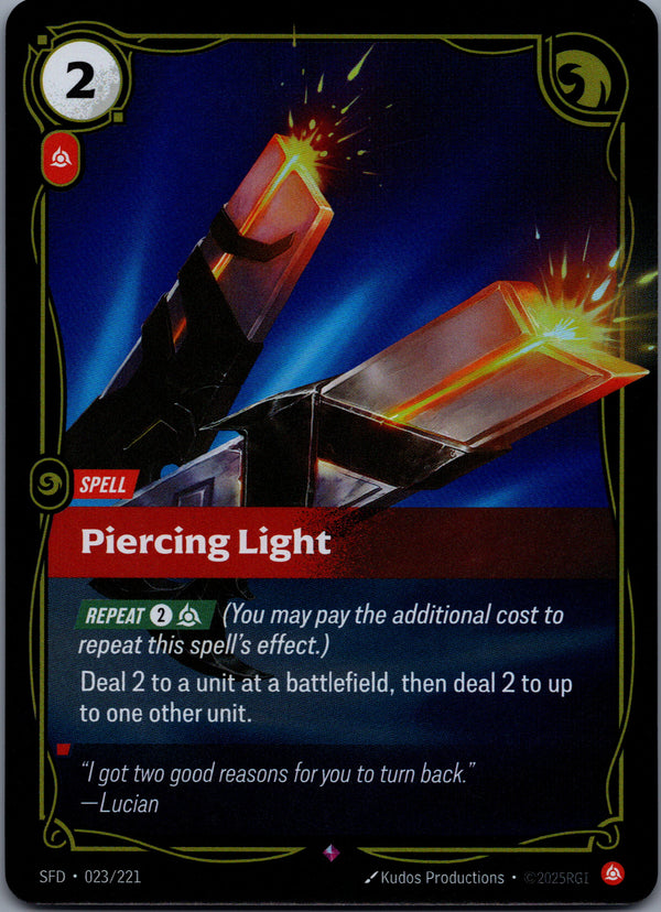023 Piercing Light [Foil] Spiritforged Rare Near Mint