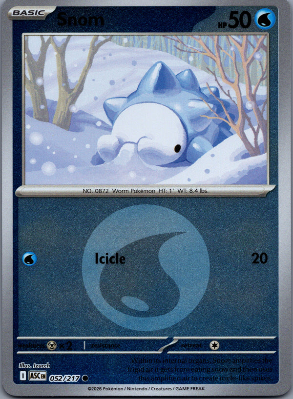 052 Snom [Energy Reverse Holo] Ascended Heroes Common Near Mint