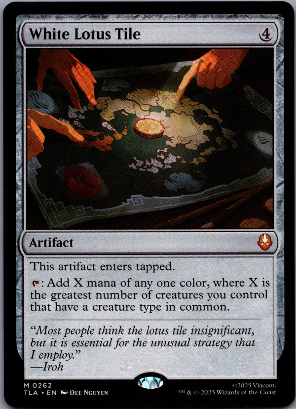 262 White Lotus Tile Avatar The Last Airbender Mythic Rare Normal Near Mint