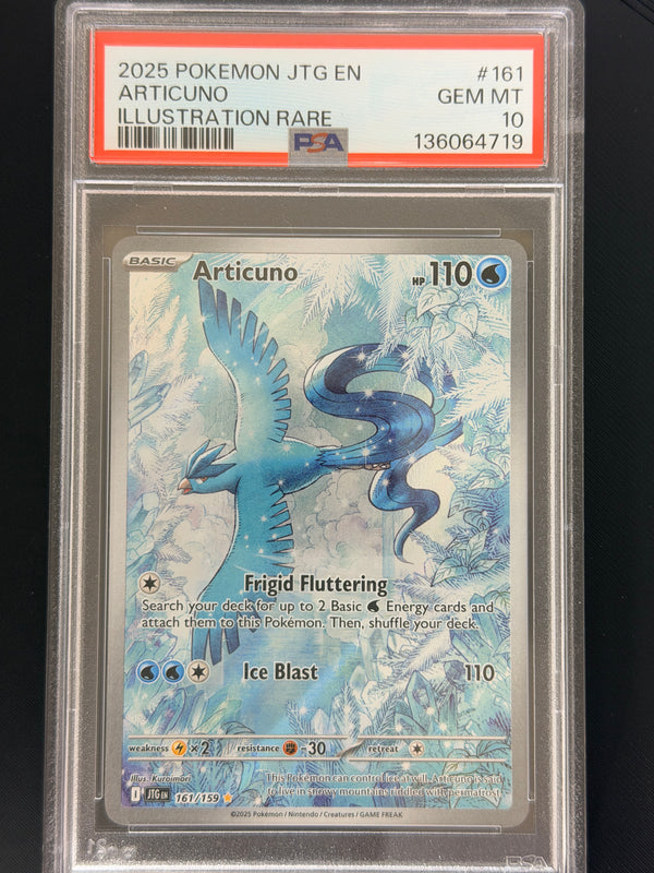 161 Articuno Journey Together Illustration Rare PSA 10