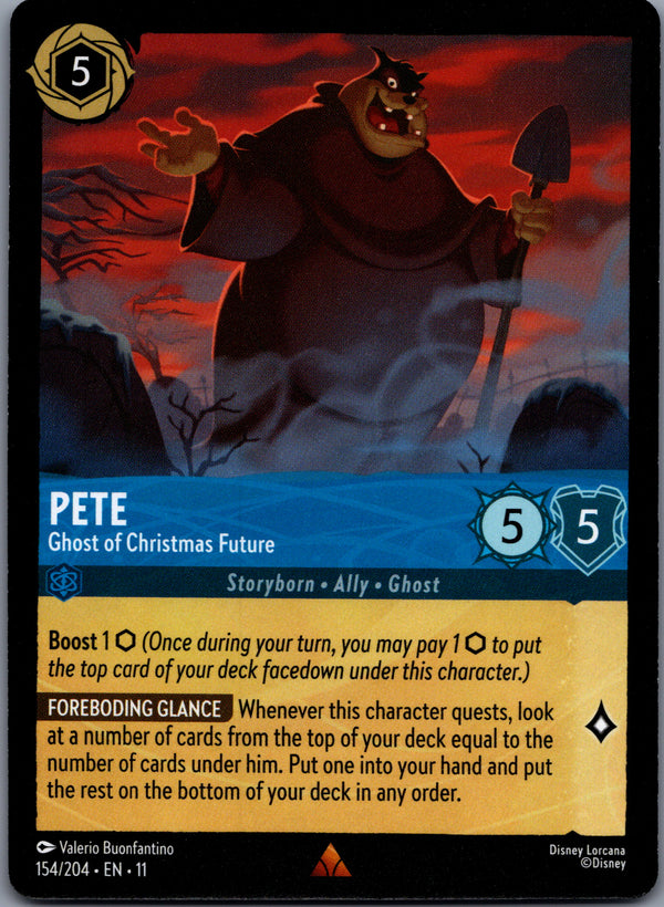 154 Pete - Ghost of Christmas Future Winterspell Rare Near Mint