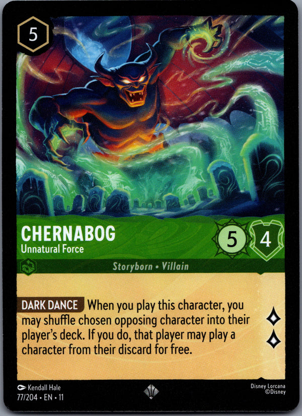 077 Chernabog - Unnatural Force Winterspell Super Rare Near Mint