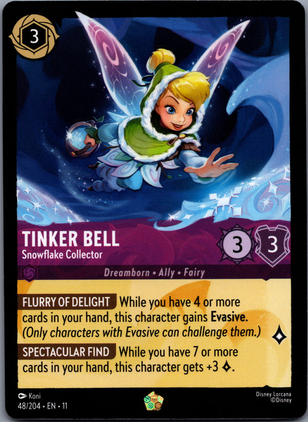 048 Tinker Bell - Snowflake Collector Winterspell Legendary Near Mint