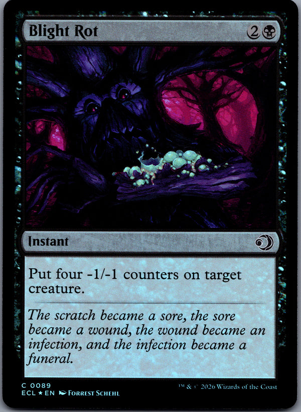089 Blight Rot [Foil] Lorwyn Eclipsed Common Foil Near Mint