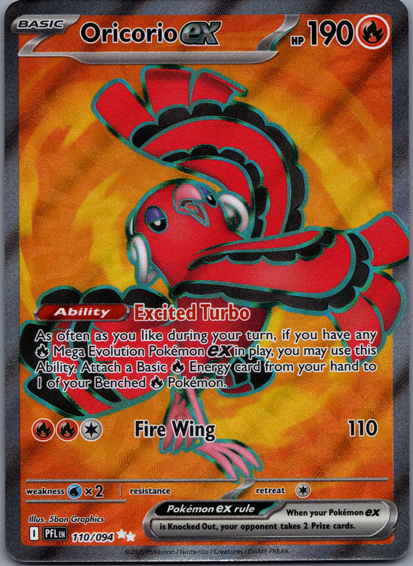 110 Oricorio ex Phantasmal Flames Ultra Rare Near Mint