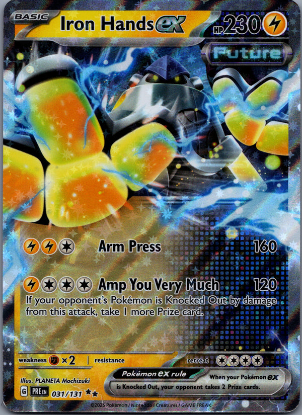 031 Iron Hands ex Prismatic Evolutions Double Rare NM