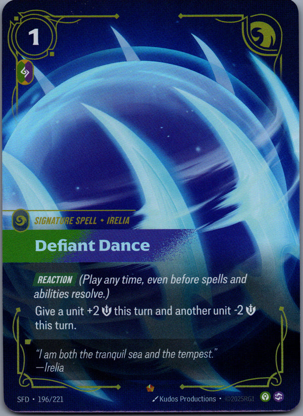 196 Defiant Dance Spiritforged Epic Near Mint