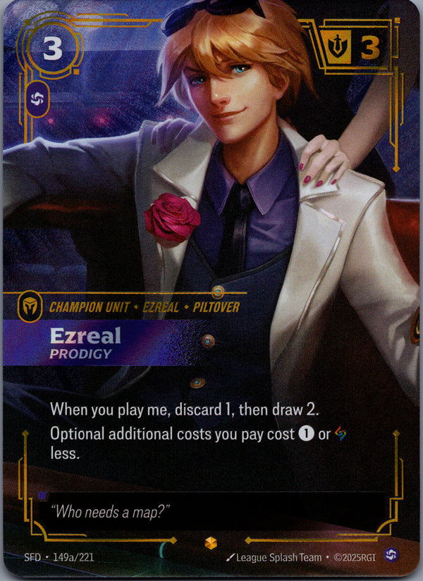 149a Ezreal - Prodigy [Alternate Art] Spiritforged Showcase NM