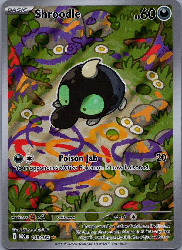 149 Shroodle Mega Evolution Illustration Rare Near Mint