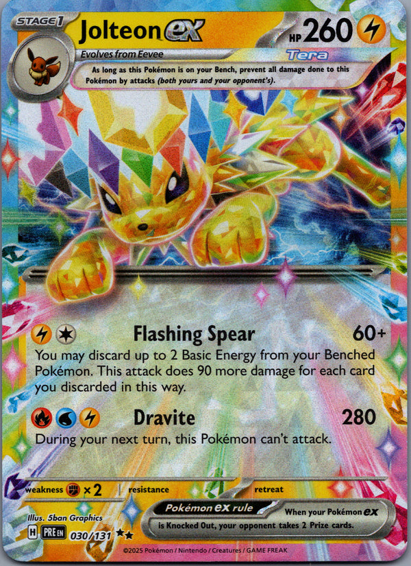030 Jolteon ex Prismatic Evolutions Double Rare Near Mint