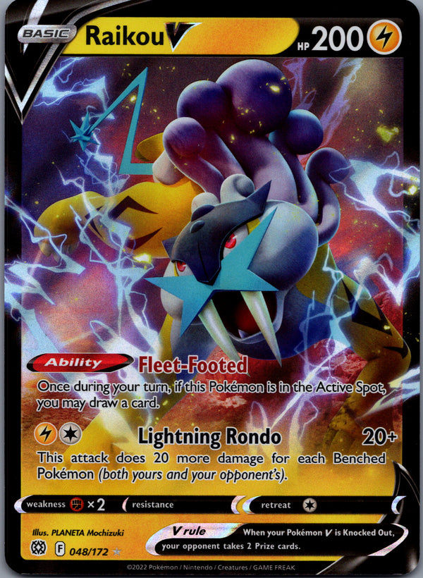 048 Raikou V Brilliant Stars Holo Rare V NM