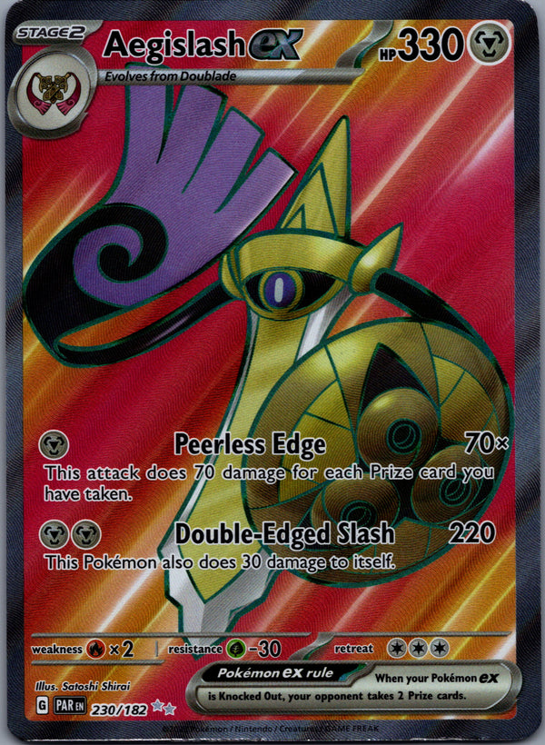230 Aegislash ex Paradox Rift Ultra Rare Near Mint
