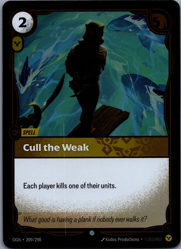 209 Cull the Weak [Foil] Origins Common Near Mint