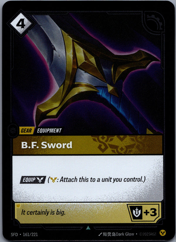 161 B.F. Sword [Foil] Spiritforged Uncommon Near Mint