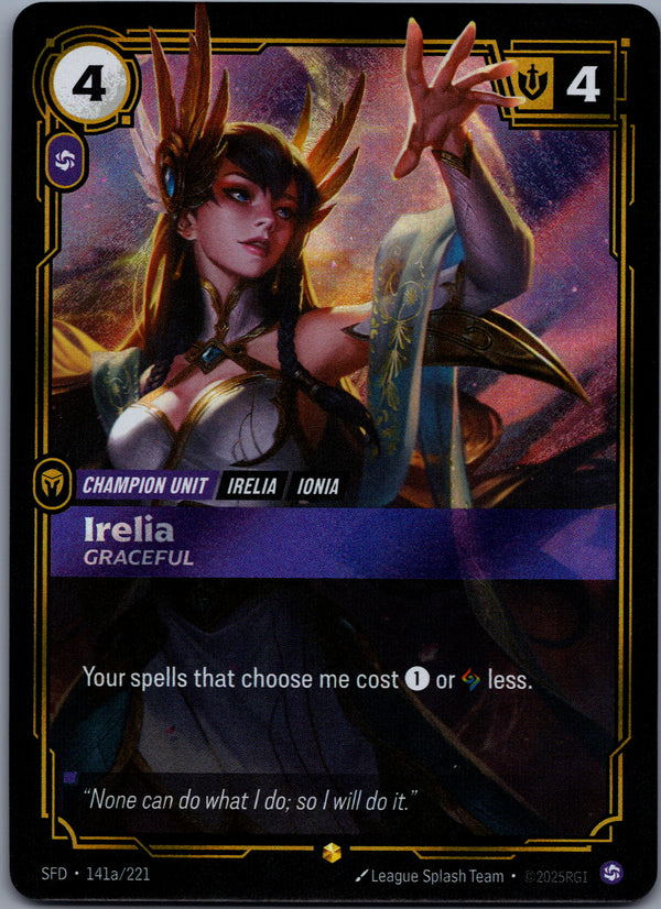 141a Irelia - Graceful [Alternate Art] Spiritforged Showcase Near Mint