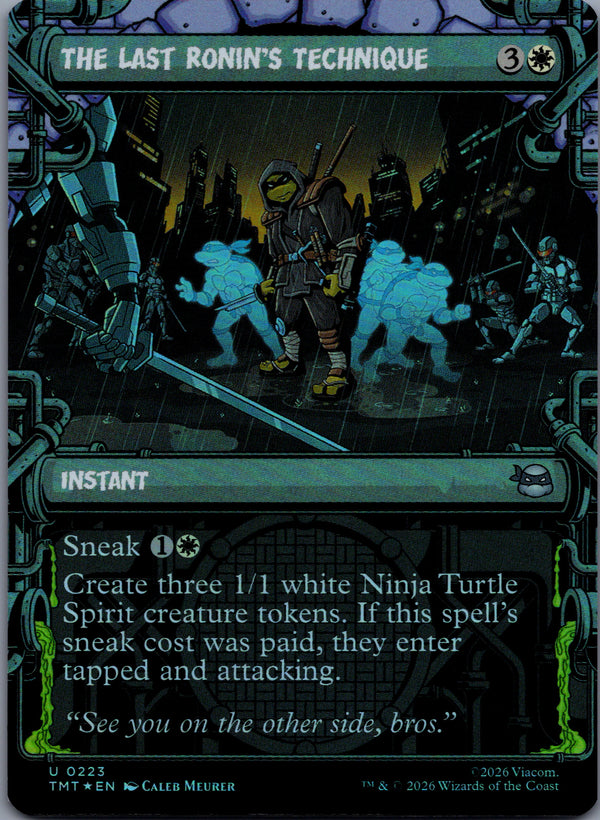 223 The Last Ronin's Technique [Foil] Teenage Mutant Ninja Turtles Uncommon Showcase Foil NM