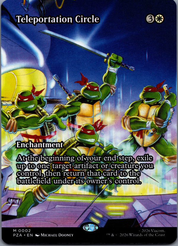 002 Teleportation Circle Teenage Mutant Ninja Turtles Source Material Mythic Borderless Near Mint