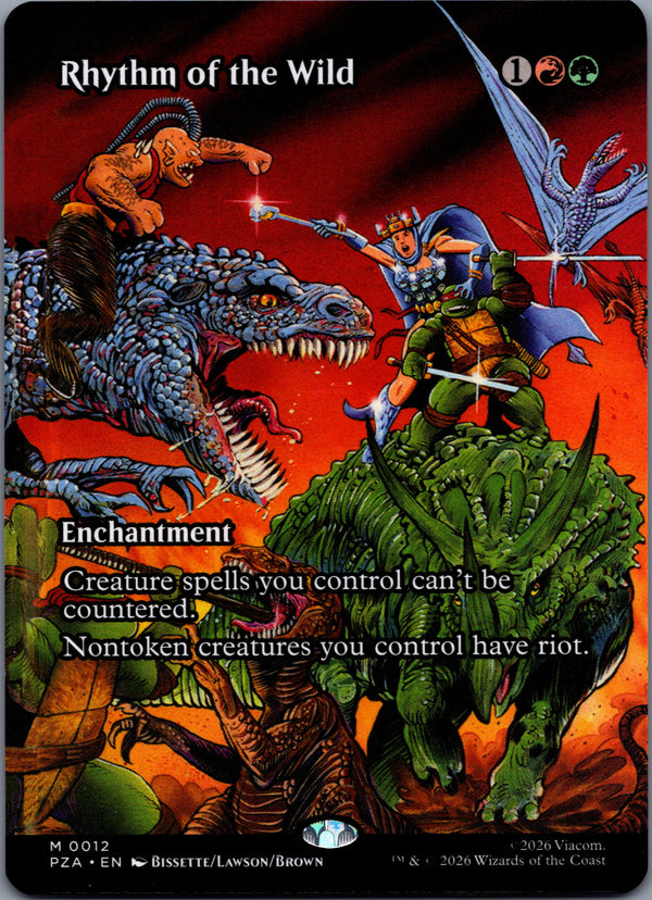 012 Rhythm of the Wild Teenage Mutant Ninja Turtles Source Material Mythic Borderless Near Mint