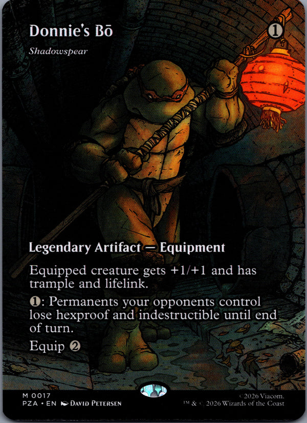 017 Shadowspear Teenage Mutant Ninja Turtles Source Material Mythic Borderless Near Mint