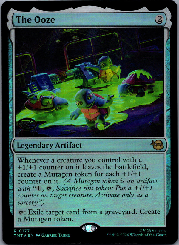 177 The Ooze [Foil] Teenage Mutant Ninja Turtles Rare Foil Near Mint