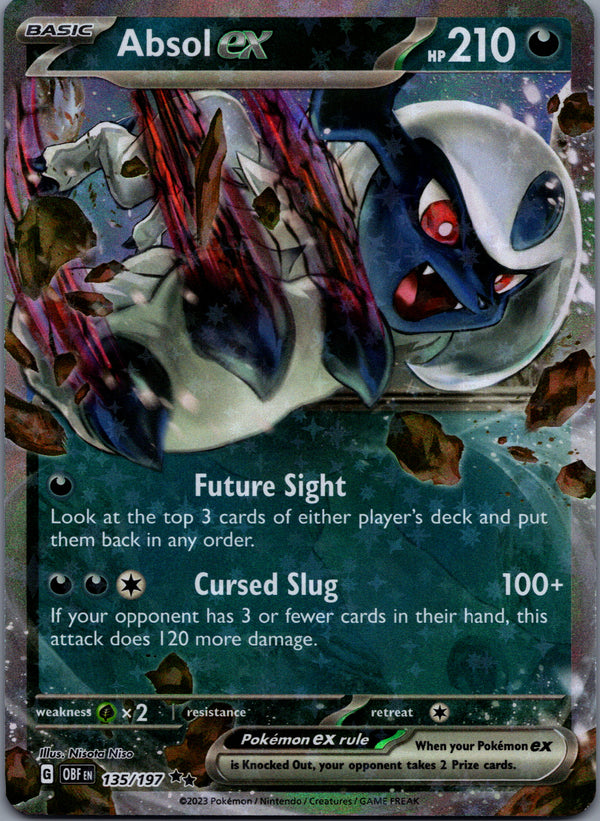 135 Absol ex Obsidian Flames Double Rare NM
