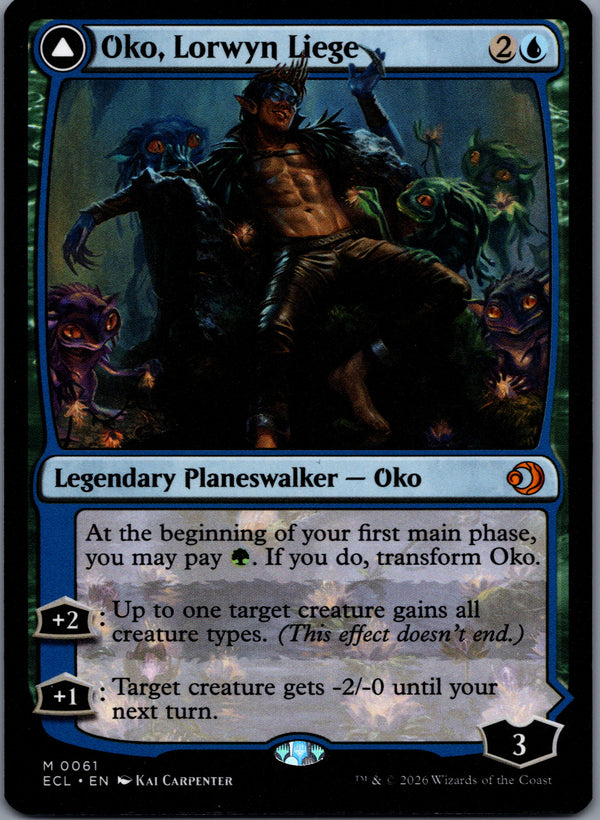 061 Oko, Lorwyn Liege // Oko, Shadowmoor Scion Lorwyn Eclipsed Mythic Normal NM