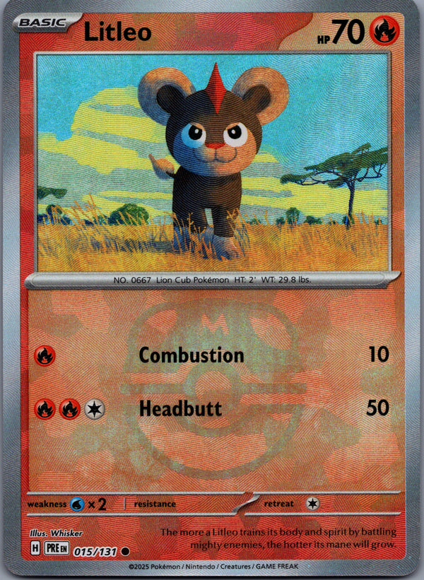 015 Litleo [Master Ball] Prismatic Evolutions Common NM