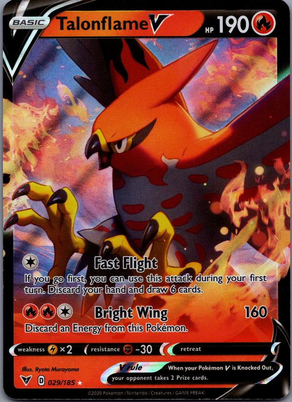 029 Talonflame V Vivid Voltage Holo Rare V NM