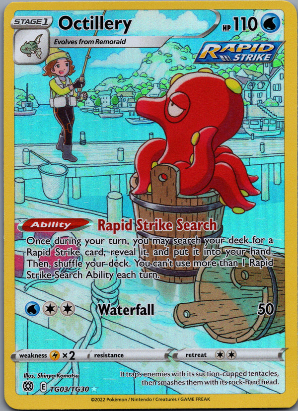 TG03 Octillery Brilliant Stars Rare Holo NM