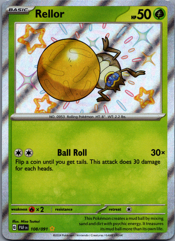 108 Rellor Paldean Fates Shiny Rare Near Mint