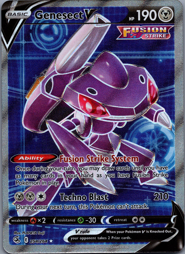 254 Genesect V Fusion Strike Rare Ultra Near Mint